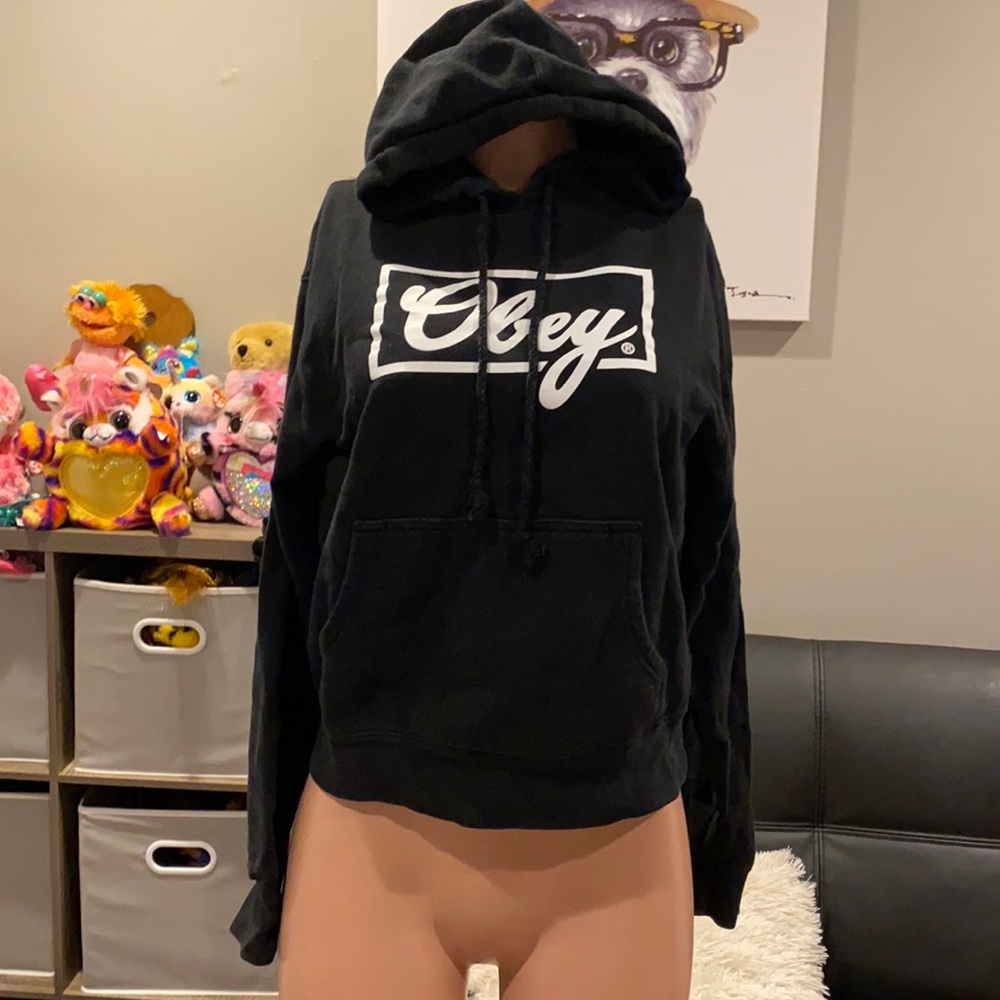 OBEY black hoodie sweatshirt